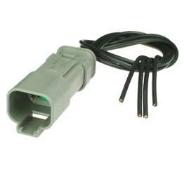 Deutsch DT04-4P-E008 Stecker mit Kabel - 4-poliges Stiftgehaeuse Deutsch DT-Serie mit Schrumpfschlauchanschluss