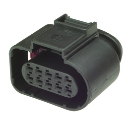 4H0973715 - 10-poliges gedichtetes Flachkontaktgehaeuse 1.5 mm, 2-reihig, Codierung I, (VW restricted)